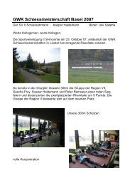 News Beitrag Grenzwachtschiessmeisterschaft ... - bei der SV GWK II