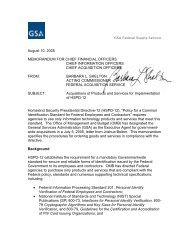 GSA HSPD12 Acquisition Guidance - FIPS 201 Evaluation Program