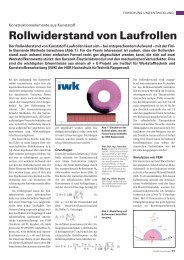 Rollwiderstand von Laufrollen - IWK - HSR Hochschule fÃ¼r Technik ...