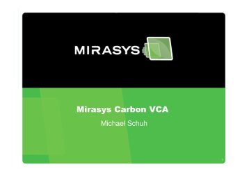 Mirasys Carbon VCA