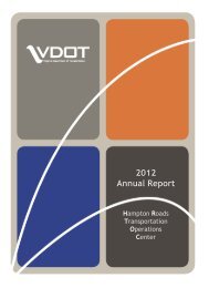 2012 Annual Report - Virginia Department of Transportation