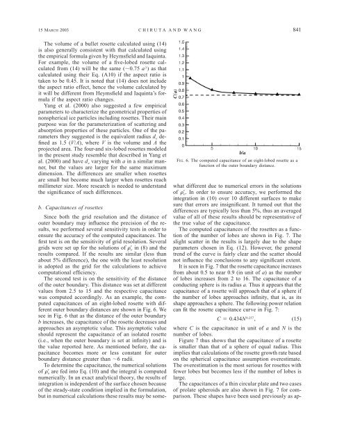 The Capacitance of Rosette Ice Crystals - University of Wisconsin ...