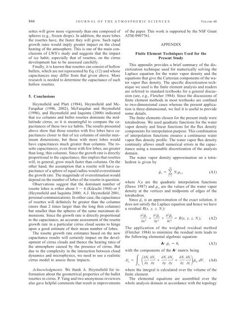 The Capacitance of Rosette Ice Crystals - University of Wisconsin ...