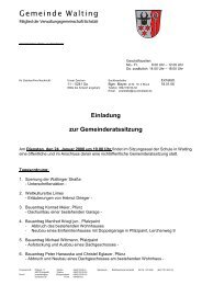 Gemeinderatsitzung am 24.01.2006 - Archiv - Walting