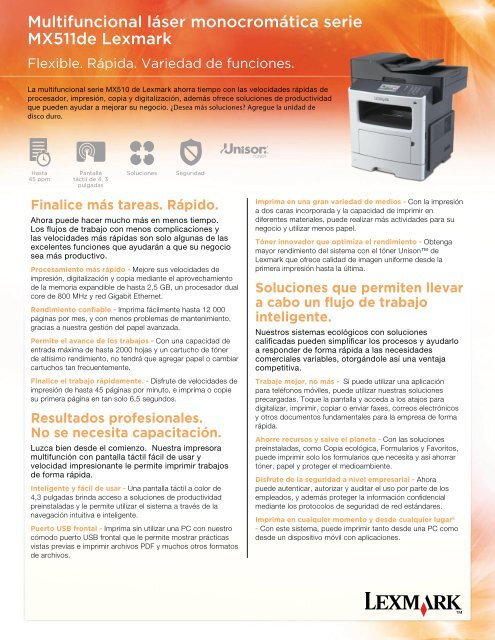 serie MX510 - Lexmark