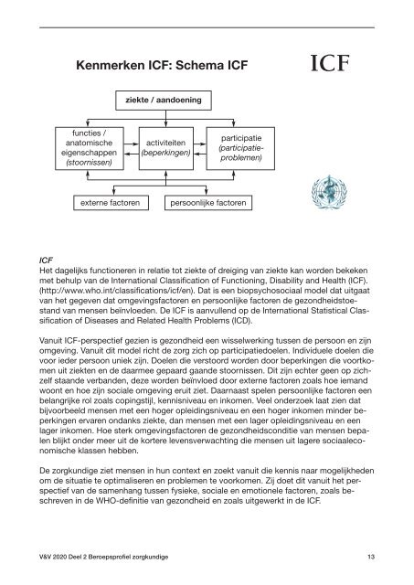 Het beroepsprofiel van de zorgkundige - Verpleegkundigen ...