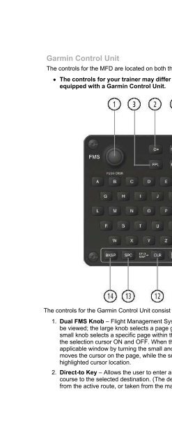 G1000 Trainer Bezel Overview - Sporty's