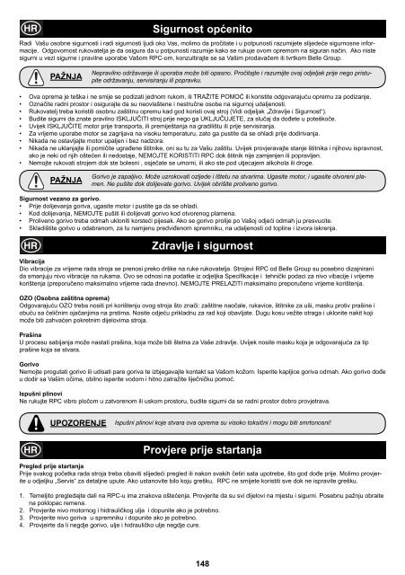 Operators Manual Operators Manual Manuel De L ... - Belle Group