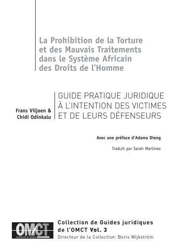 La Prohibition de la Torture et des Mauvais Traitements dans le ...