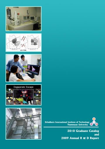 Graduate Catalog - Sirindhorn International Institute of Technology