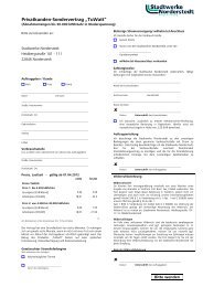 Sondervertrag McWatt Direkt für Strom - Stadtwerke Norderstedt