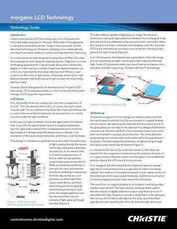 Inorganic LCD Technology - Christie