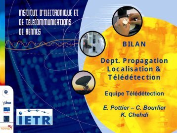 SAR, PolarimÃ©trie, Holographie, InterfÃ©romÃ©trie - IETR