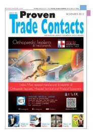 May 2013 Proven Trade Contacts