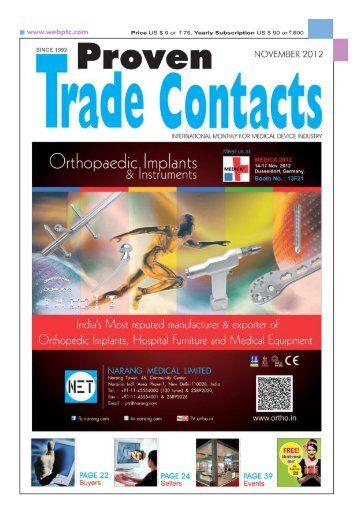 November 2012 - Proven Trade Contacts