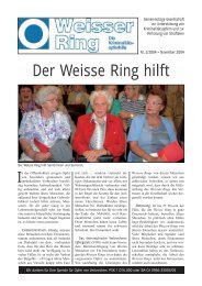 Der Weisse Ring hilft - Weisser Ring