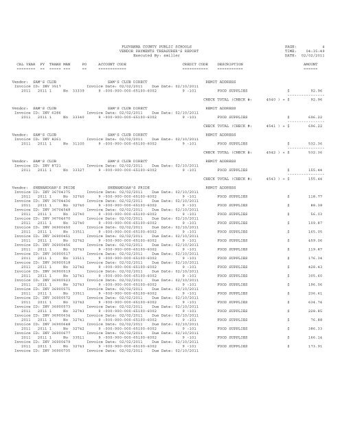 02.11.2011 Regular School Board Meeting - Fluvanna County ...