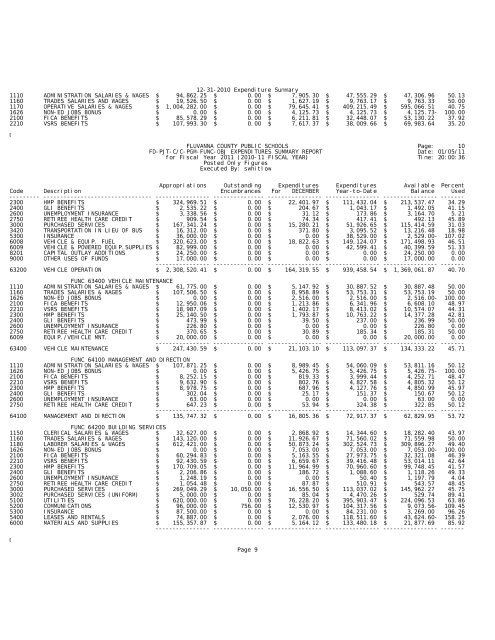 02.11.2011 Regular School Board Meeting - Fluvanna County ...