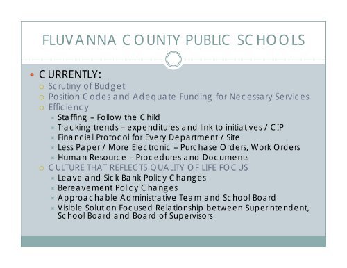 02.11.2011 Regular School Board Meeting - Fluvanna County ...