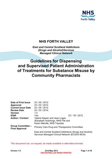 FP10MDA DISPENSING ENDORSEMENT GUIDANCE