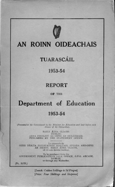 1953-1954 - Department of Education and Skills