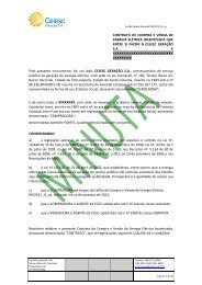 contrato de compra e venda de energia elÃ©trica incentivada ... - Celesc