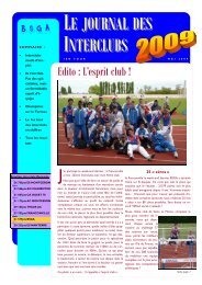 journal des interclubs - BSGA