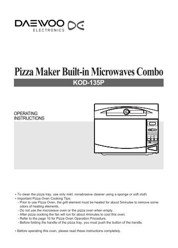 Pizza Maker Built-in Microwaves Combo