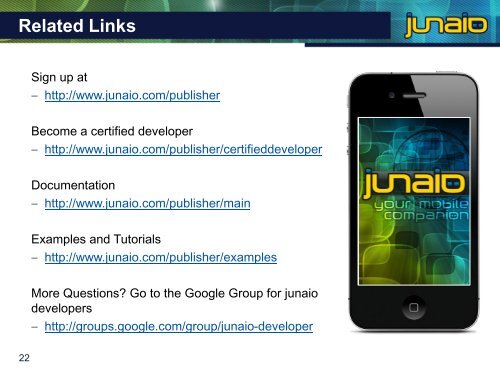 Junaio for developers – Adding 3D Components