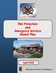 Fire Protection & Emergency Services Master Plan - City of Tulare