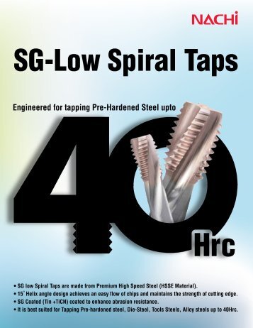 SG-Low Spiral Taps - Nachi America