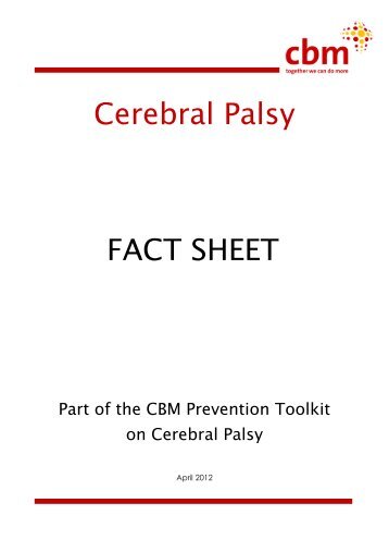 Cerebral Palsy Toolkit - CBM