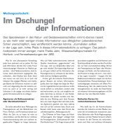 Im Dschungel der Informationen - transparent