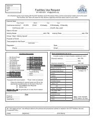 Facilities Use Request Form