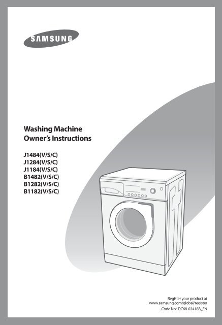 Washing Machine Owner's Instructions