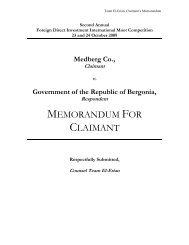 MEMORANDUM FOR CLAIMANT - FDI Moot