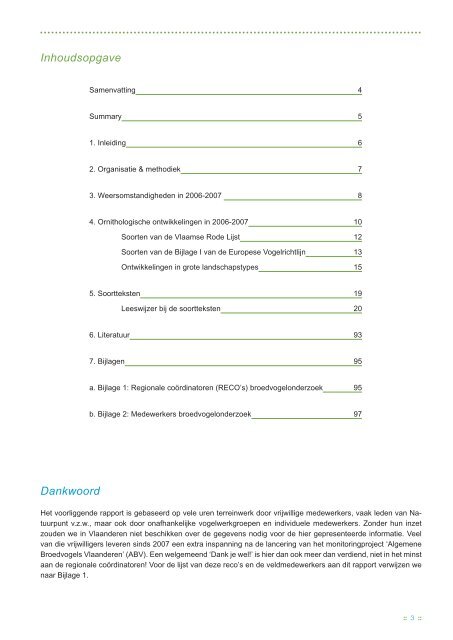 Broedvogels in Vlaanderen 2006-2007 - Instituut voor Natuur- en ...