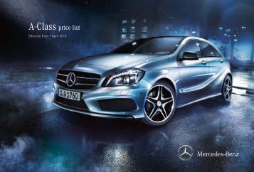 Mercedes benz a class price list uk
