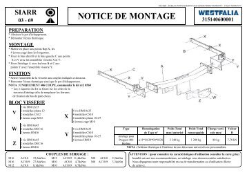 NOTICE DE MONTAGE