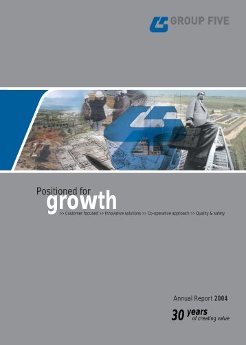 Download Annual Report 2004 - Group Five