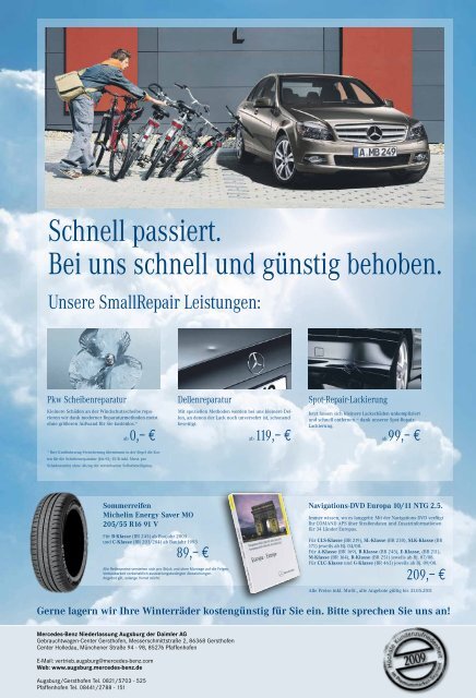 und Samstag, 09. April! - Mercedes-Benz Niederlassung Augsburg