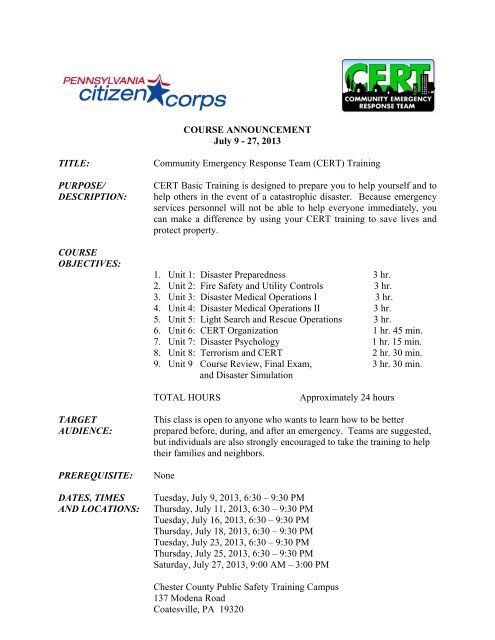 Unit 4 Emergency Response