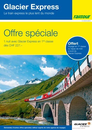 Offre spÃ©ciale - Glacier Express