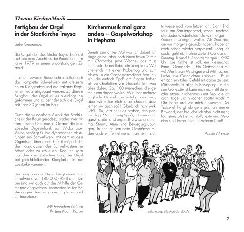 Kirchenzeitung 2-2010 - Ev. Kirchengemeinde Franz von Roques