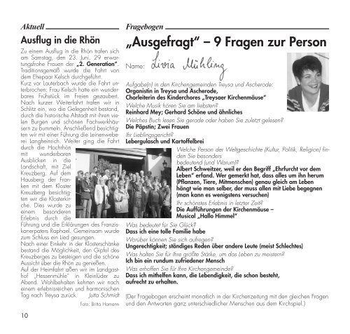 Aktuell Ausflug in die Rh