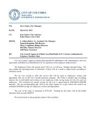 Addendum to Administrative Services Agreement - City of Columbia