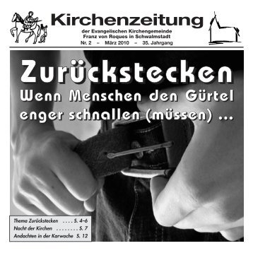 Kirchenzeitung - Ev. Kirchengemeinde Franz von Roques