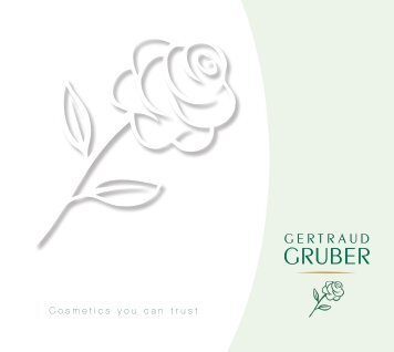 Cosmetics you can trust - Gertraud Gruber Kosmetik