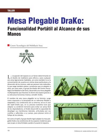 Taller Mesa Plegable Drako - Revista El Mueble y La Madera