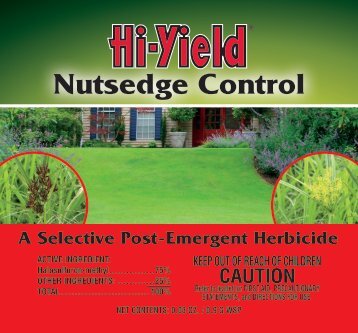 Hi-Yield Nutsedge Control Label - Do My Own Pest Control